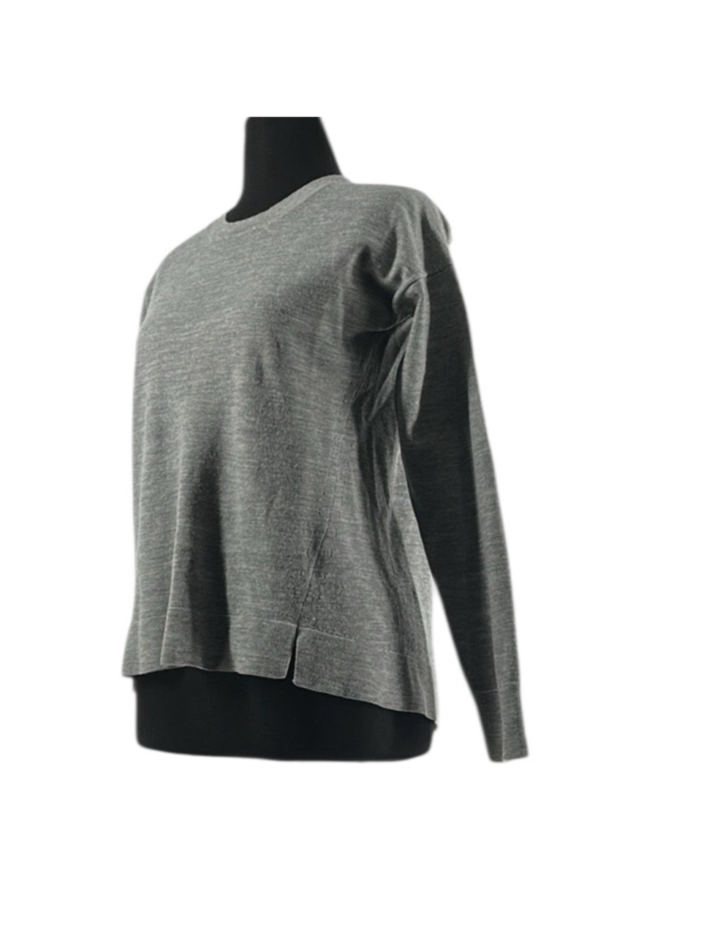 J. Crew merino wool sweater Gray Knit Top light weight luxury preppy sz xs